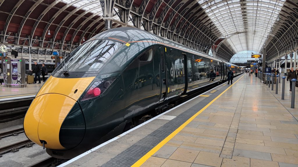 GWR Hitachi Class 800 Train at Paddington