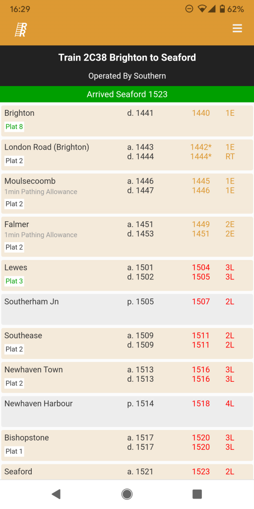 Train Timetable