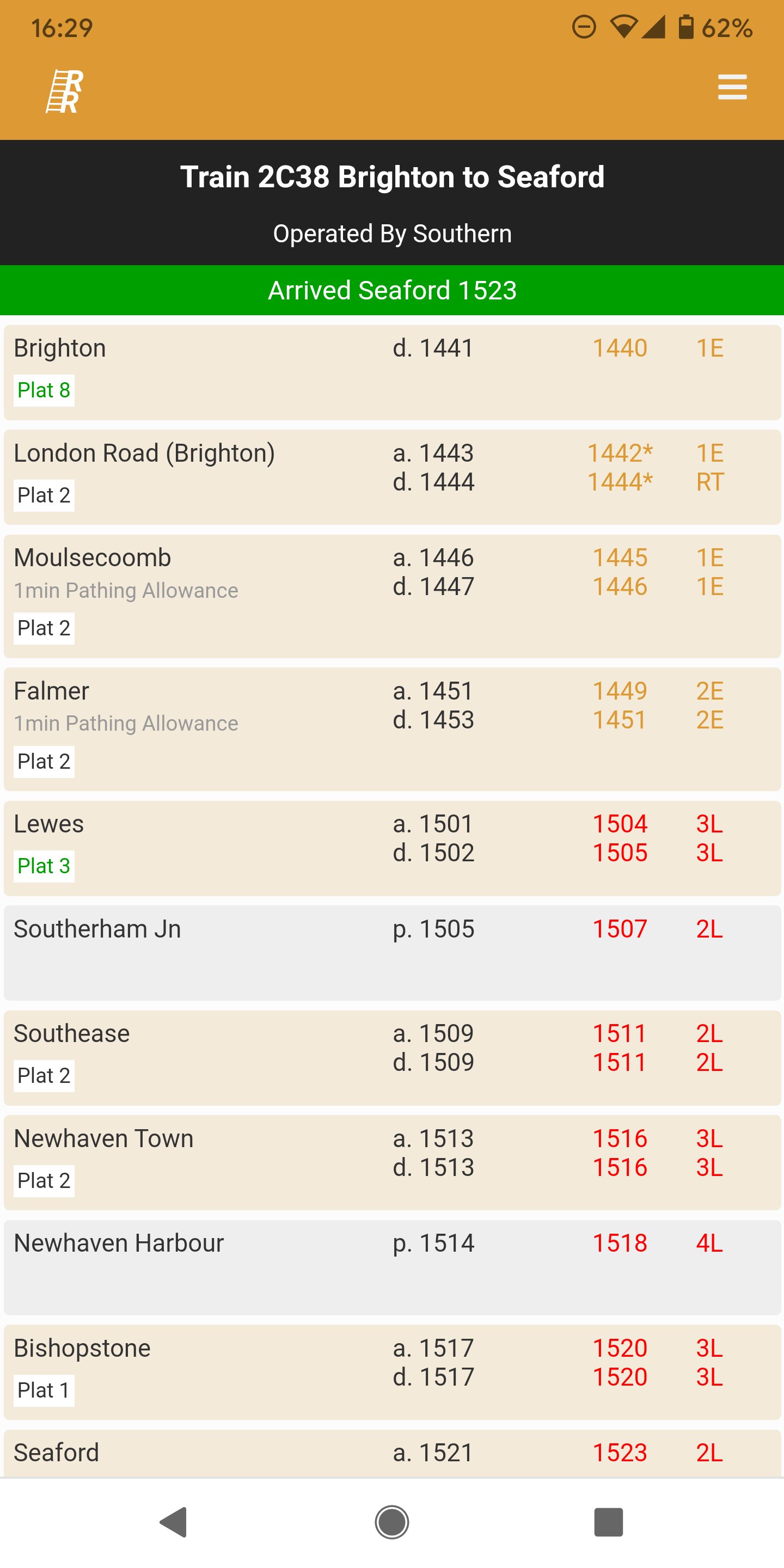 Train Timetable